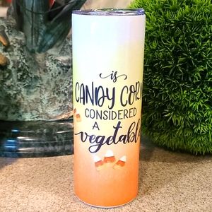 Is Candy Corn Considered a Vegetable? 20oz skinny stainless tumbler & lid